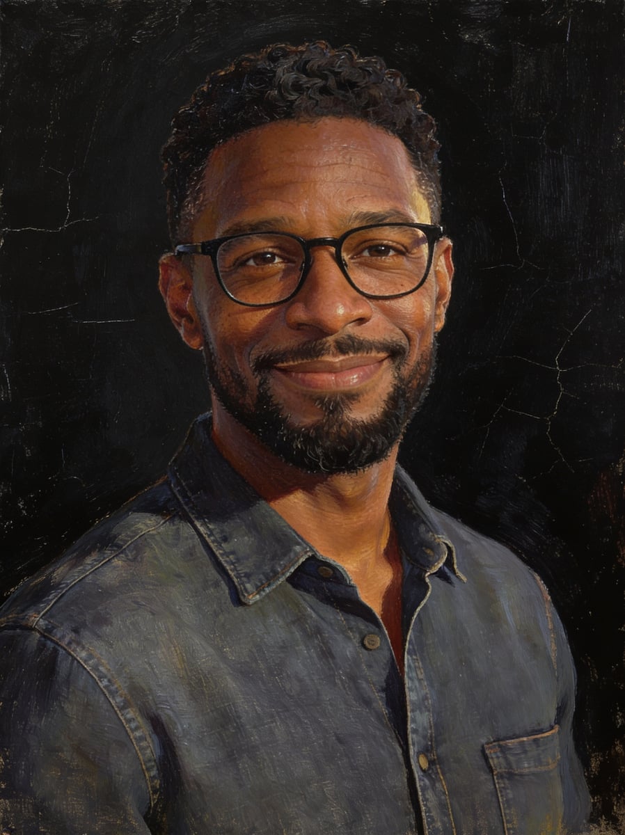 Portrait in the classical oil painting style
