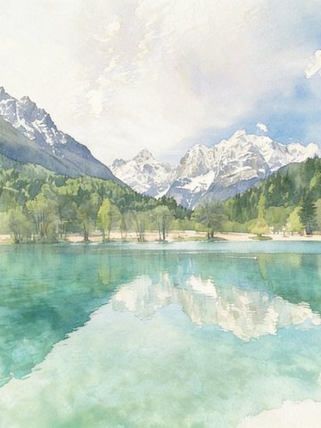 The AI-generated Watercolor result